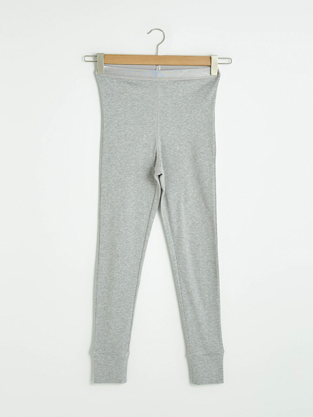 Leggings Unis à Taille Élastiquée pour Femmes-6