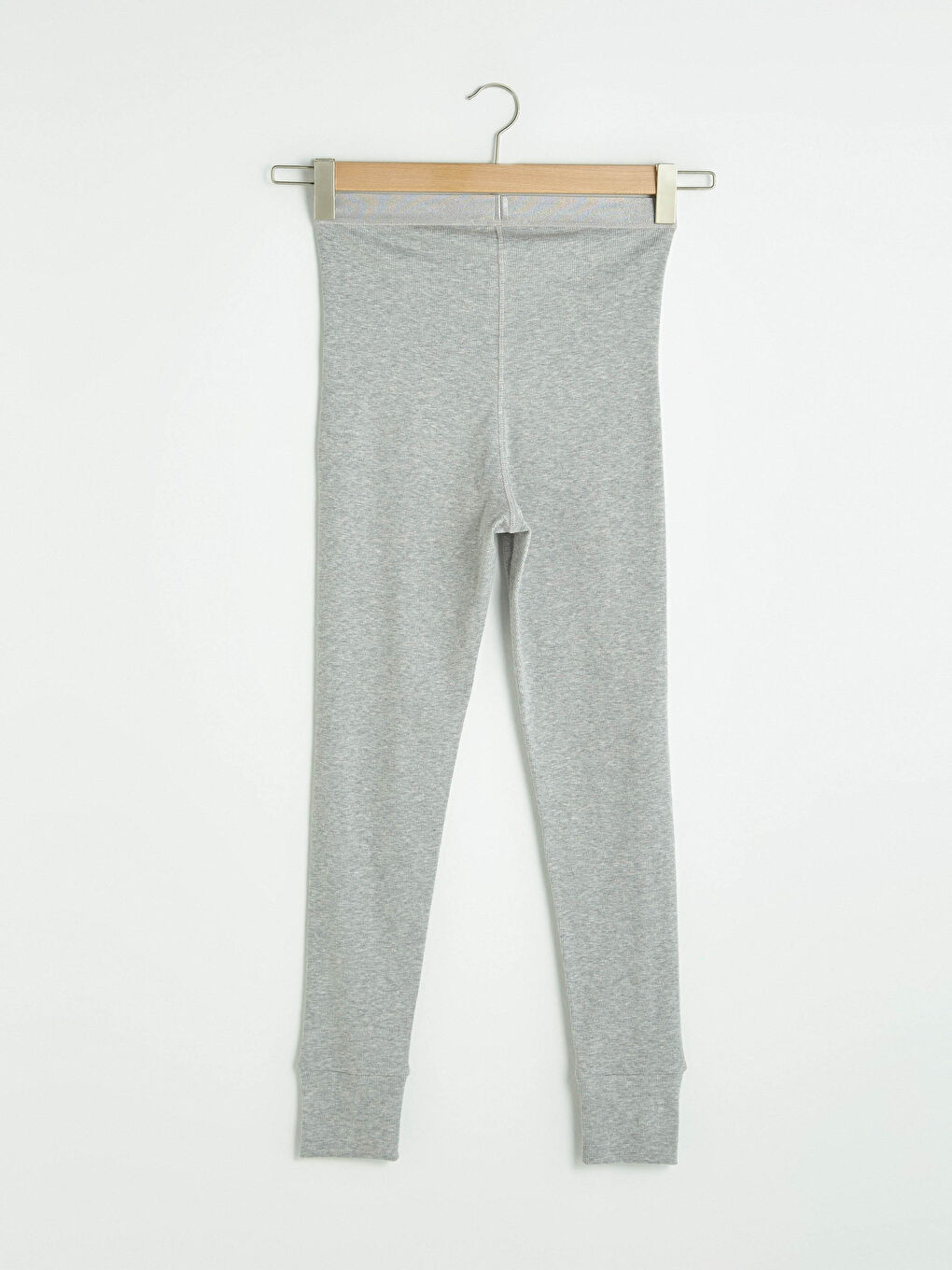 Leggings Unis à Taille Élastiquée pour Femmes-7