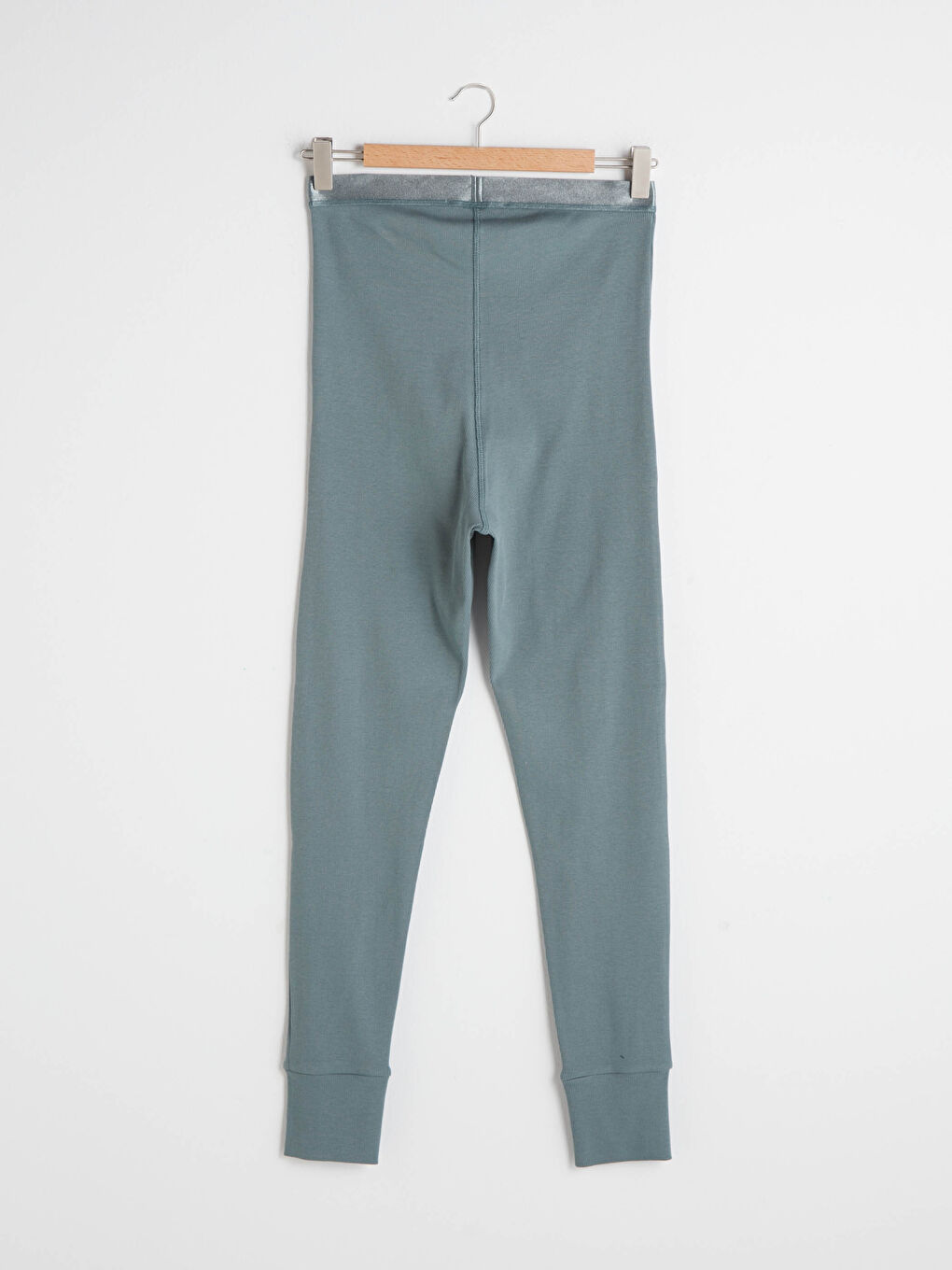 Women's Elasticated Waist Plain Leggings-7