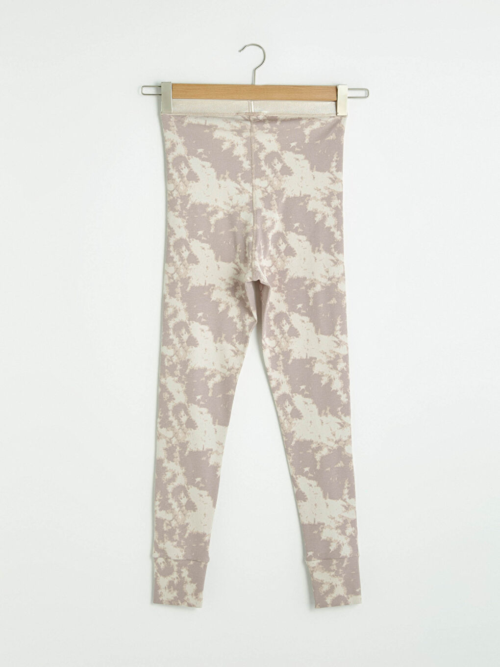 Elastic Waist Patterned Cotton Women's Leggings-8