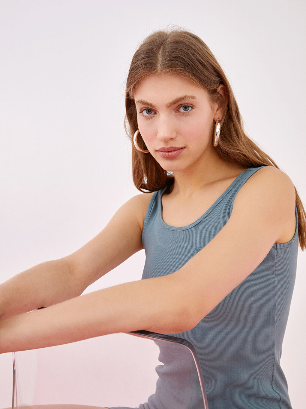 LCW Limited U-Ausschnitt Bedrucktes Trägerkleid aus Baumwolle für Damen -S1IR09Z8-TWQ