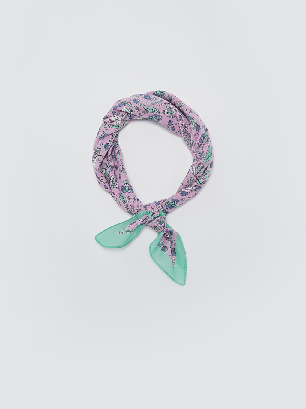 Бандана Женская С Цветочным Принтом-3