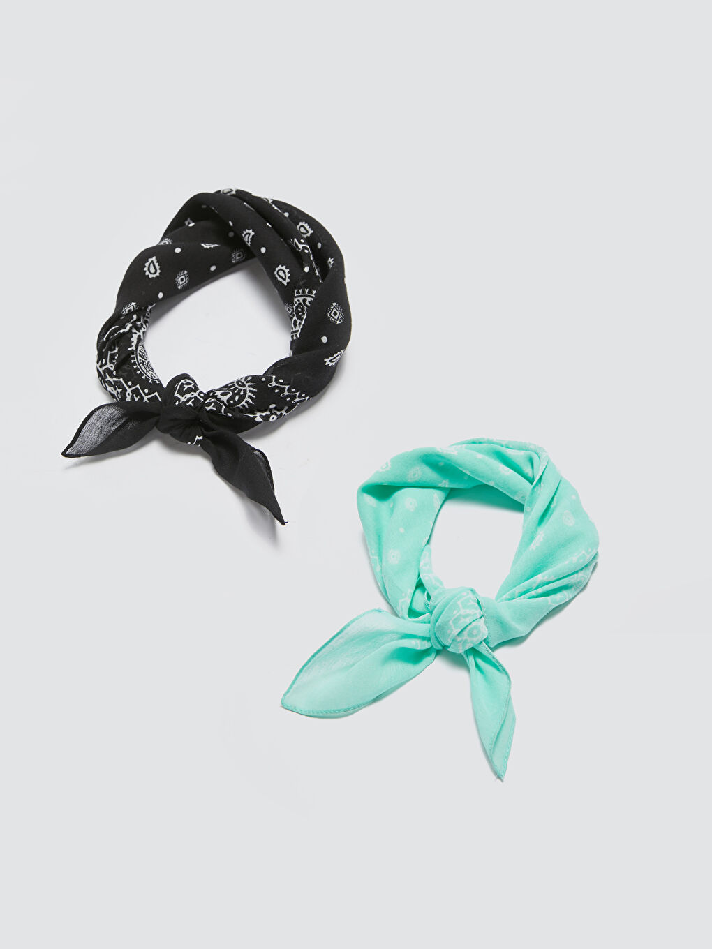 Bandană Imprimată pentru Femei în 2 Bucăți-4