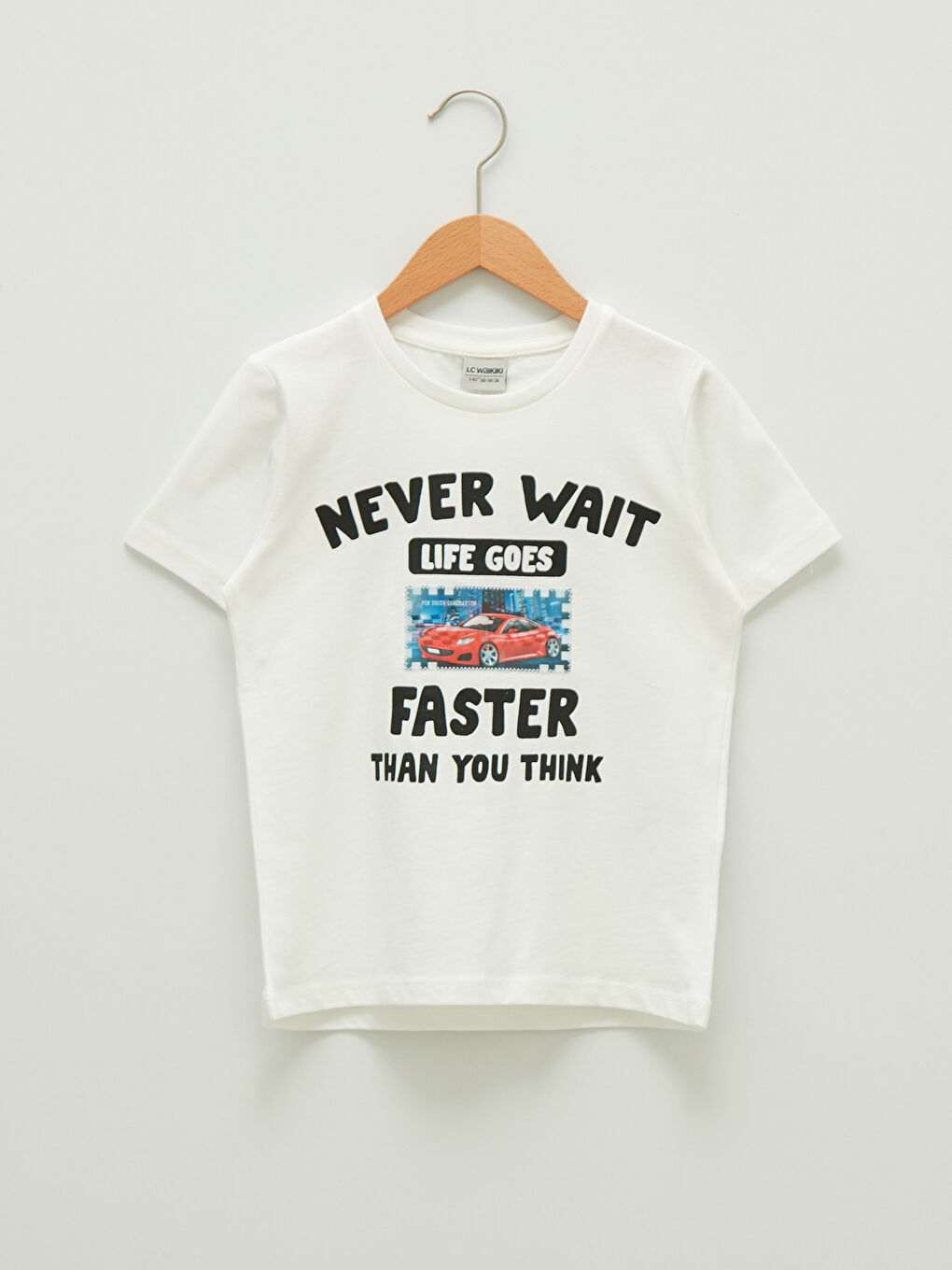 T-shirt Garçon à Manches Courtes Imprimé Hologramme Col Rond