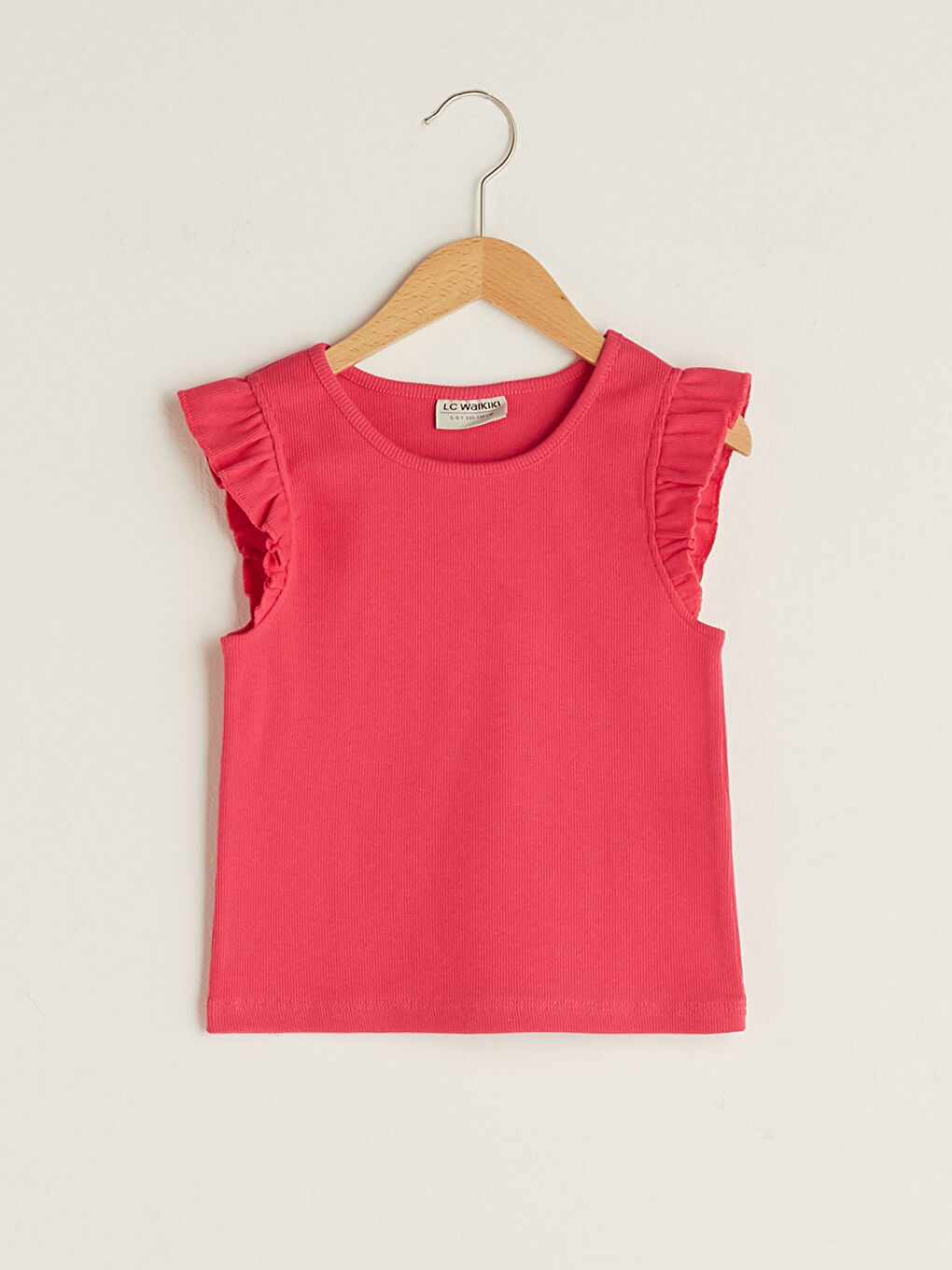 Débardeur Basique en Coton à Col Rond pour Fille