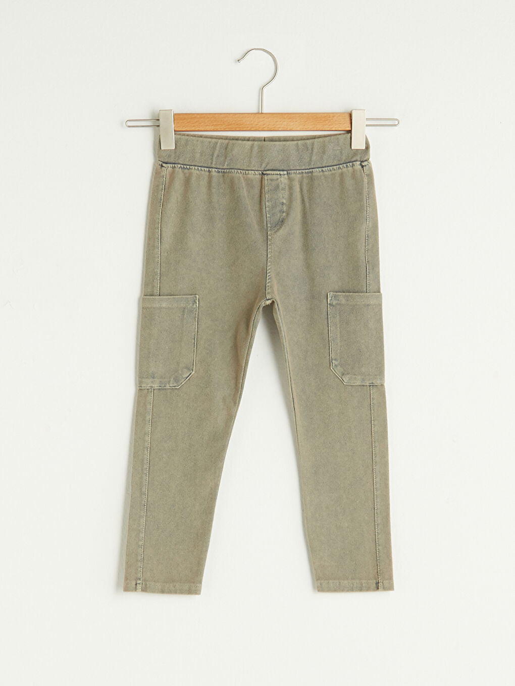 Haki Beli Lastikli Basic Erkek Bebek Eşofman Alt