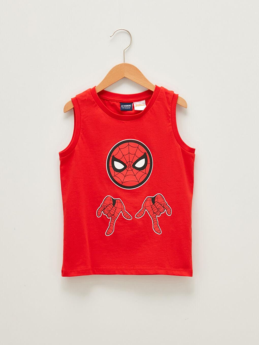 Crew Neck Spiderman Printed Cotton Boy Undershirt