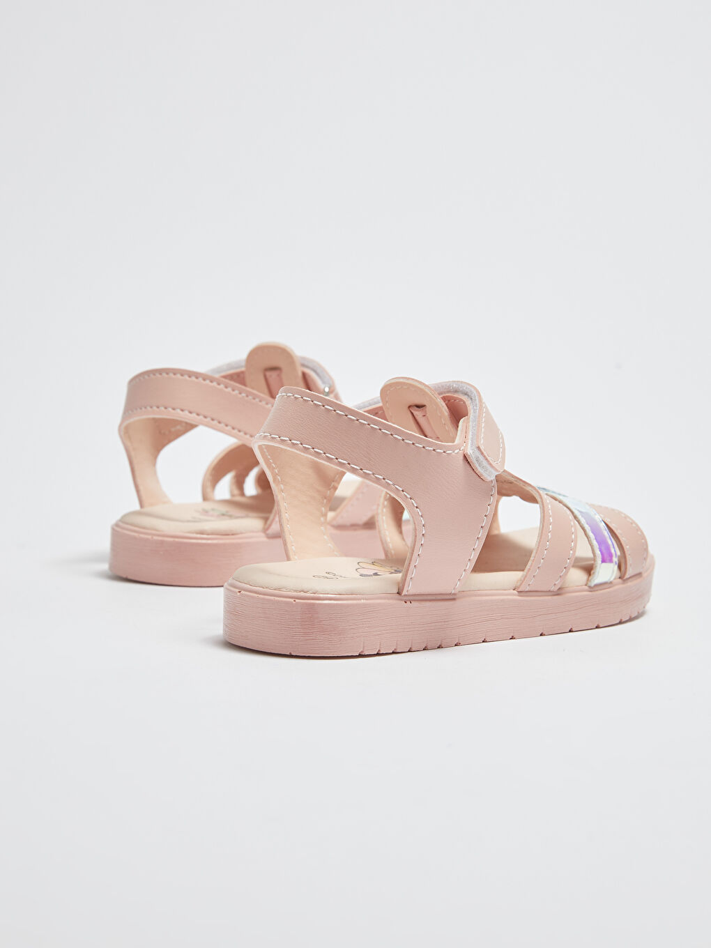 Pembe Minnie Mouse Lisanslı Cırt Cırtlı Kız Çocuk Sandalet-4