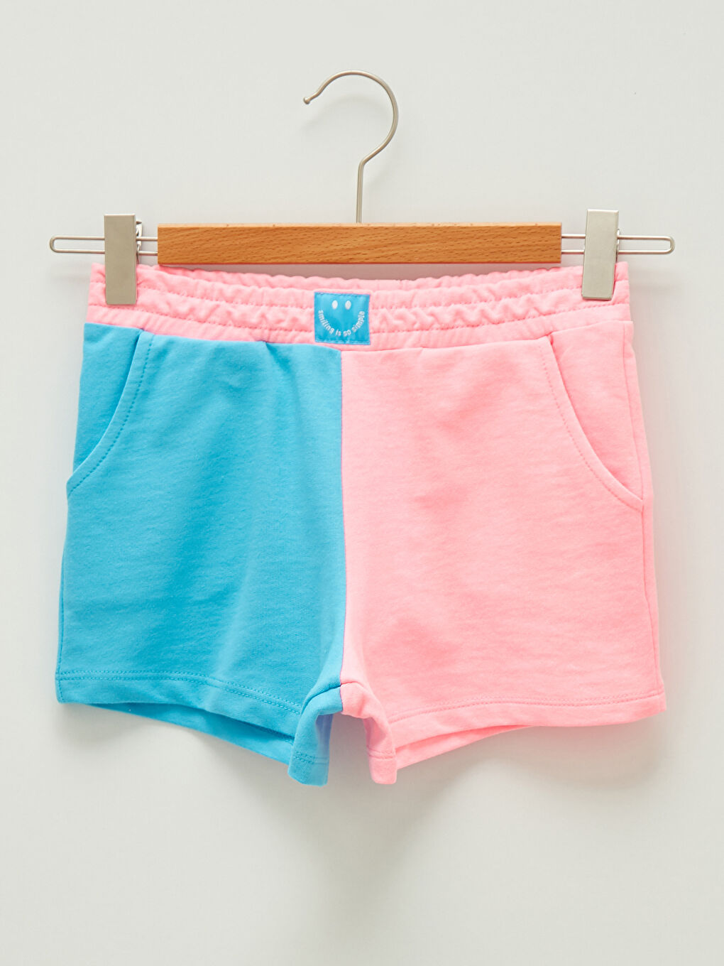 LCW Kids Girls' Color Block Shorts with Elastic Waist -S1IU63Z4-MRM