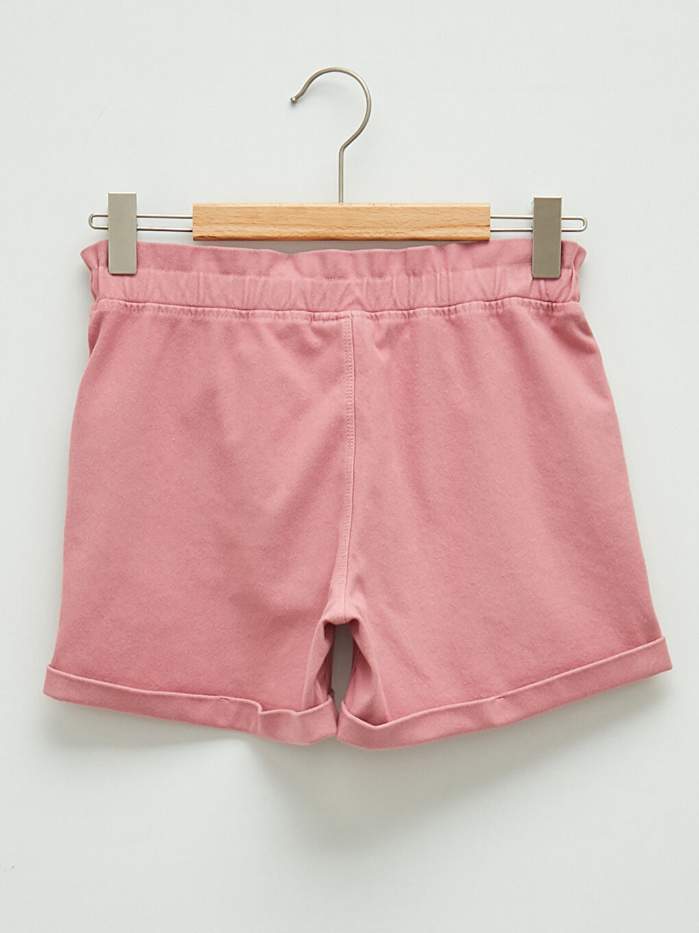 Girl's Shorts With Elastic Waist Jean Look-1