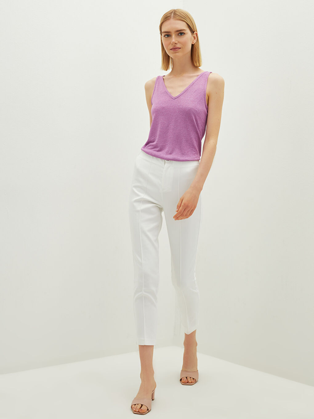 Female V-Neck Strapped Straight Athlete-1