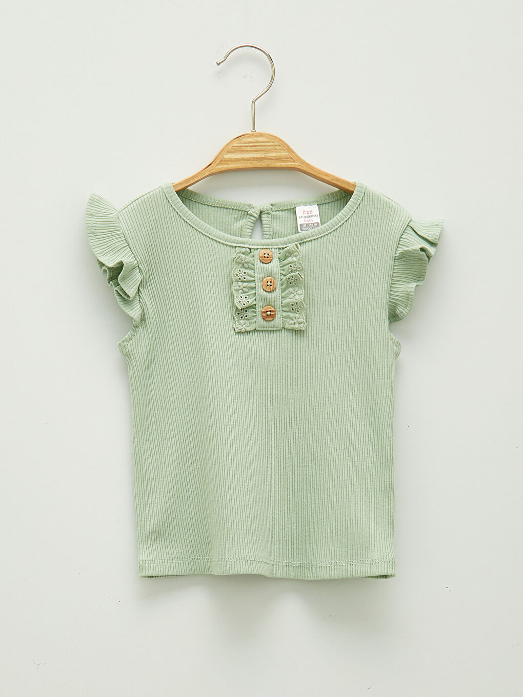 Crew Neck Basic Baby Girls' T-Shirt