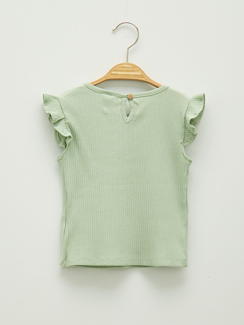 Crew Neck Basic Baby Girls' T-Shirt-1