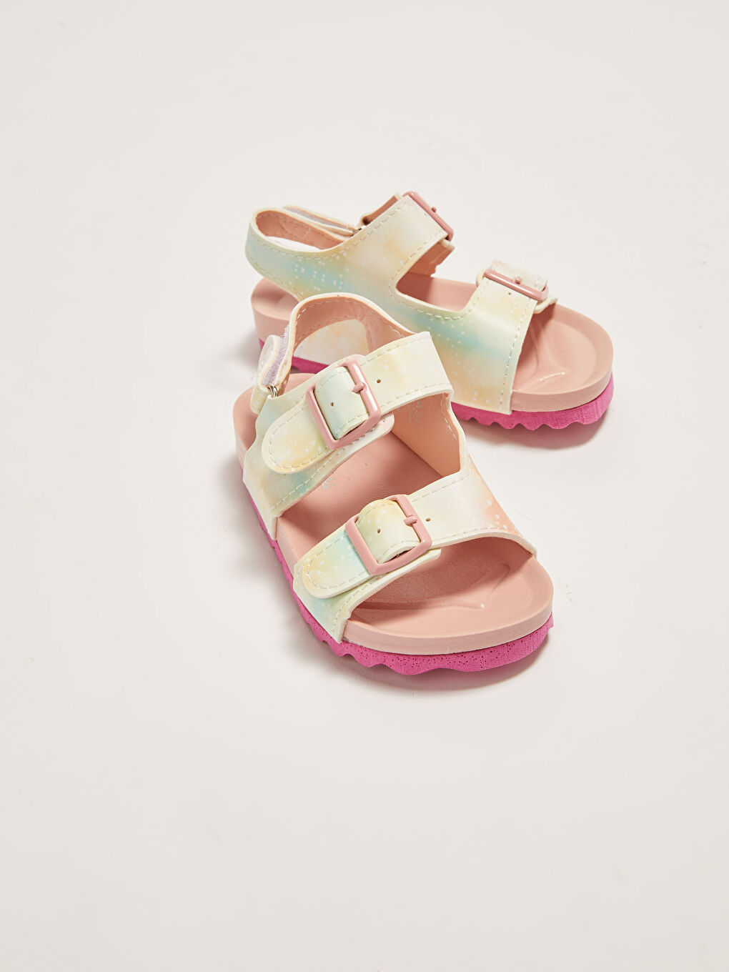 Sandales Bébé Fille À Double Bride Et Fermeture Velcro-2