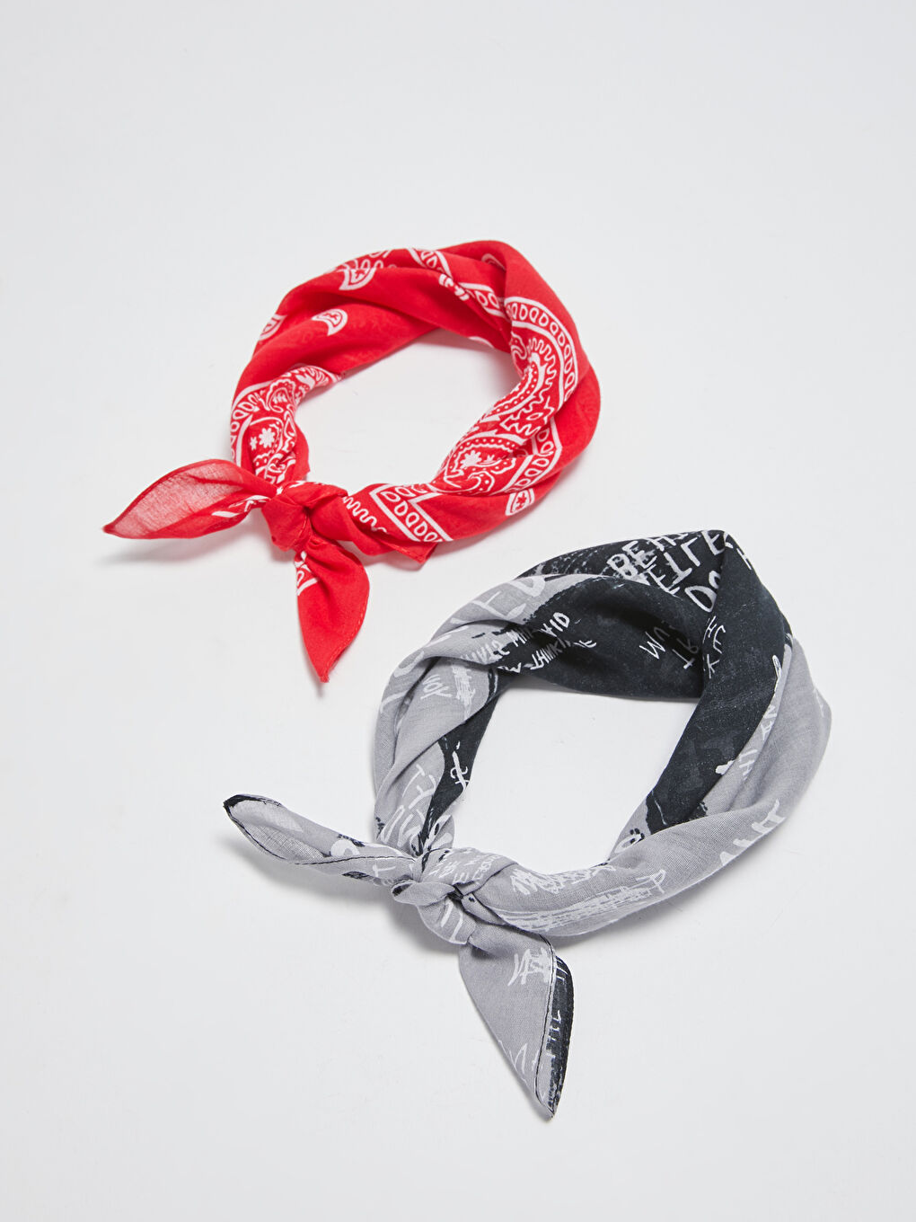 Karışık Desenli Erkek Bandana 2'li-4