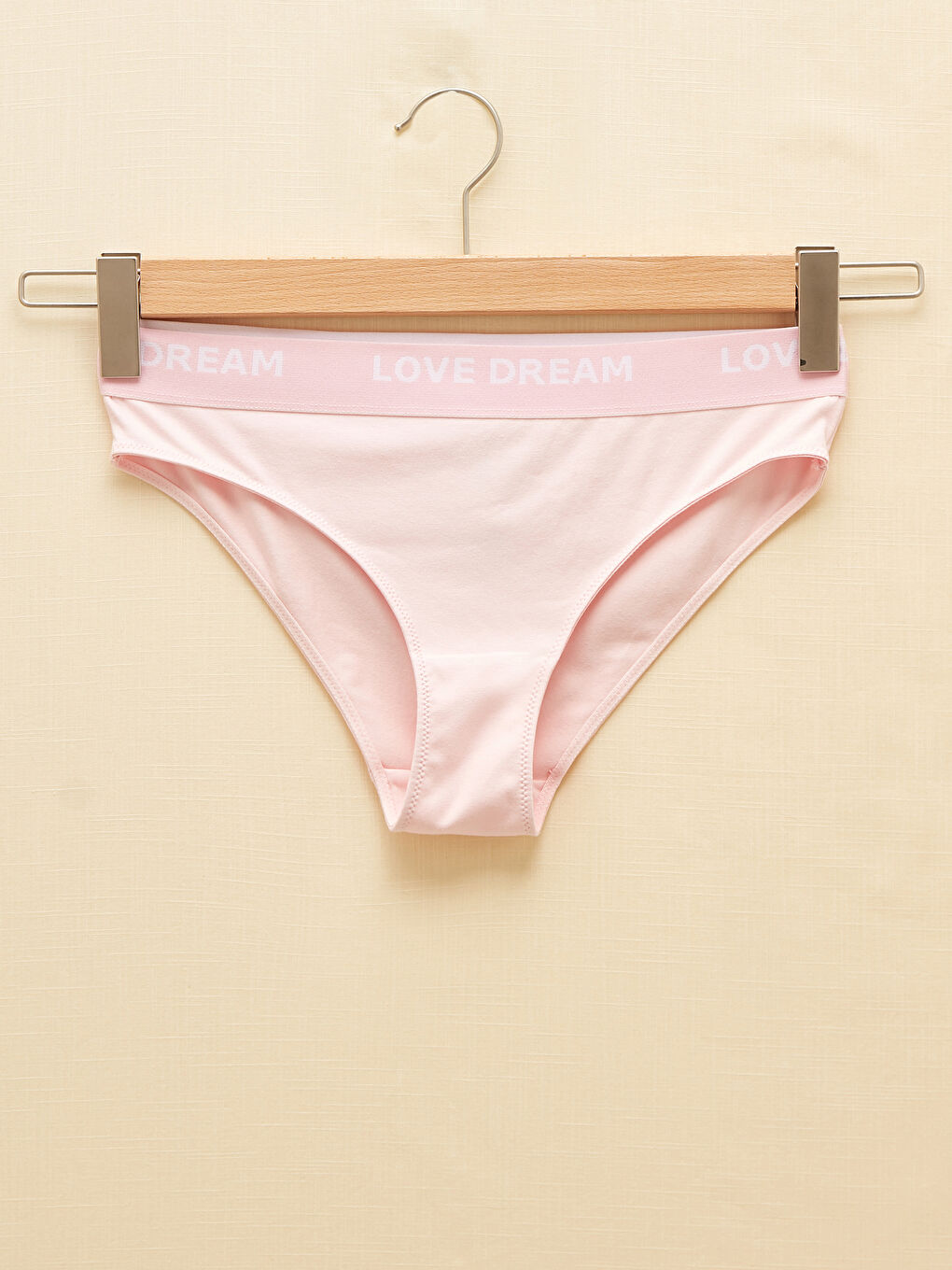 LCW DREAM Slogan Printed Cotton Panties Dyed with Natural Dye -S1J101Z8-J3N
