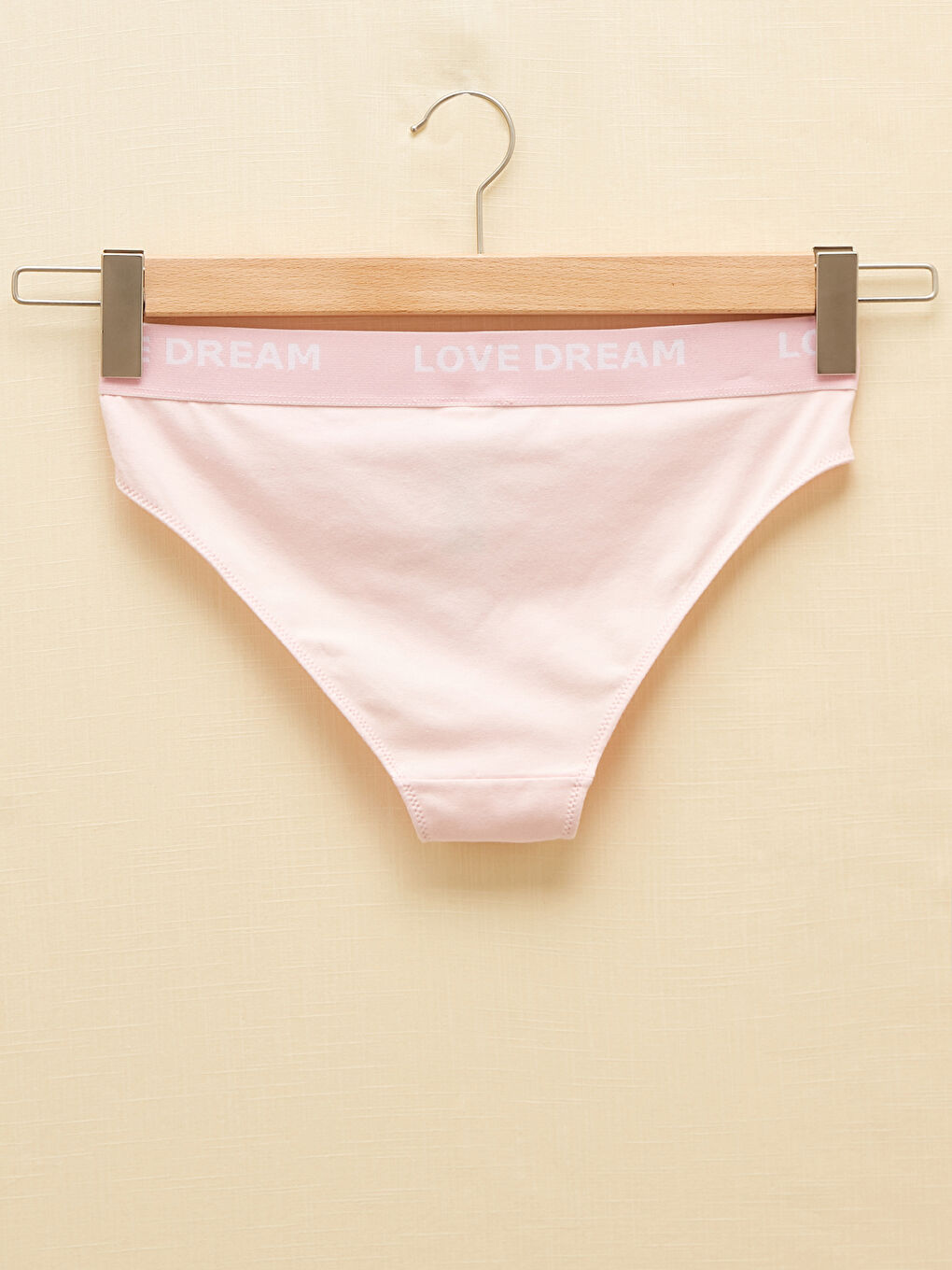 LCW DREAM Slogan Printed Cotton Panties Dyed with Natural Dye -S1J101Z8-J3N
