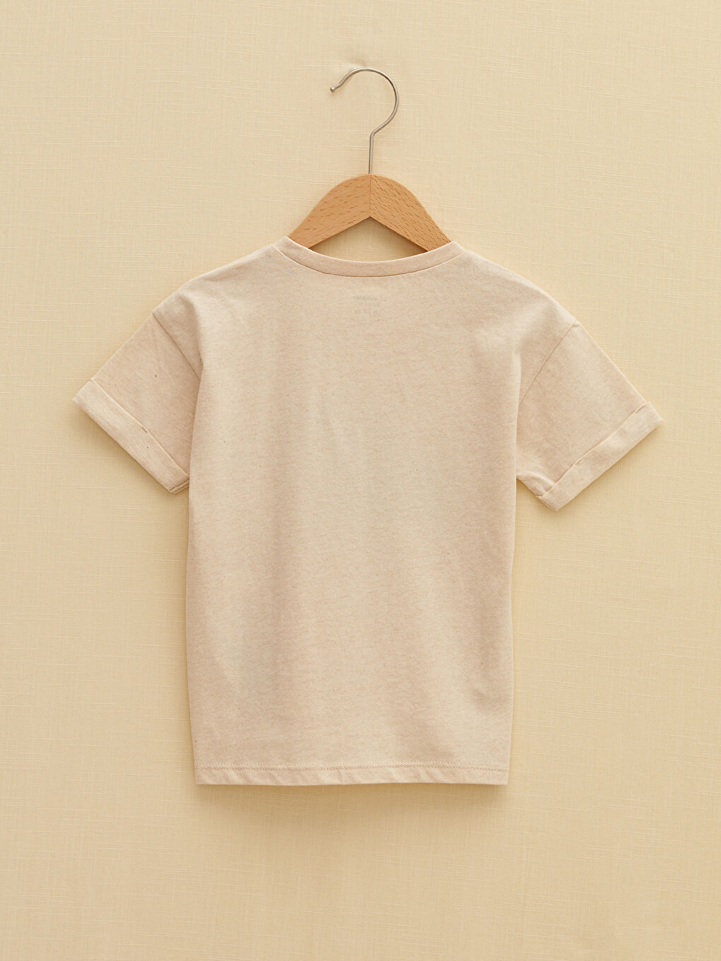 Crew Neck Short Sleeve Printed Baby Boys' T-Shirt-1