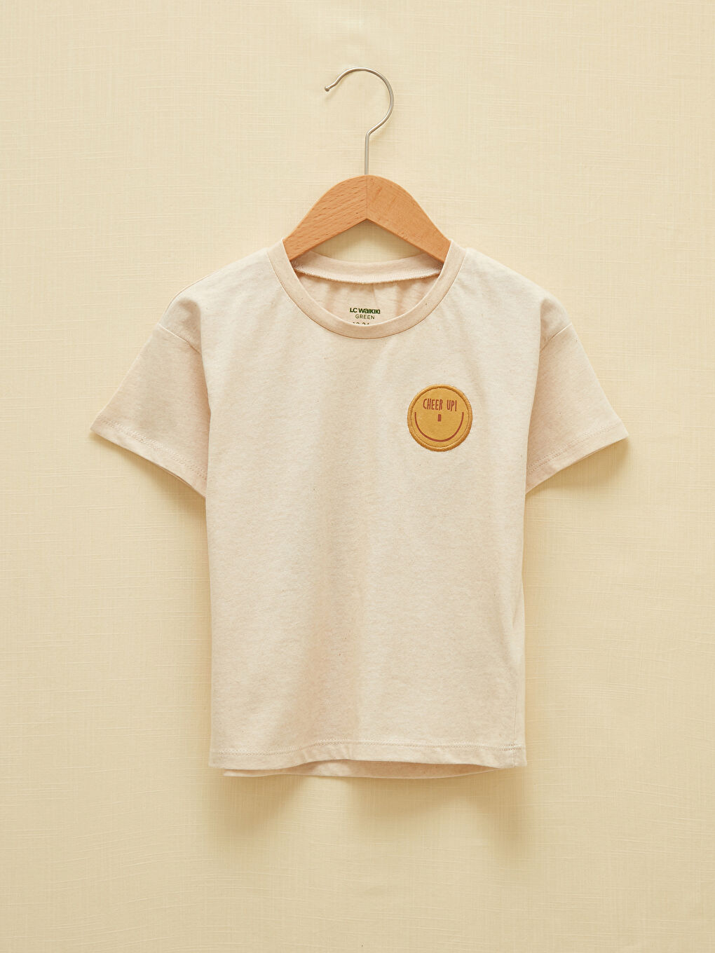 Crew Neck Short Sleeve Printed Baby Boys' T-Shirt