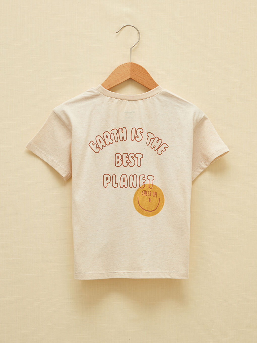 Crew Neck Short Sleeve Printed Baby Boys' T-Shirt-1