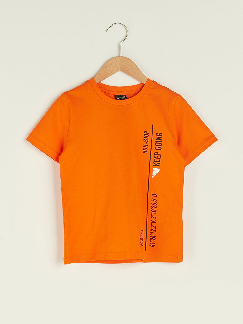 Crew Neck Printed Short Sleeve Cotton Boy T-shirt -S1J173Z4-KYD
