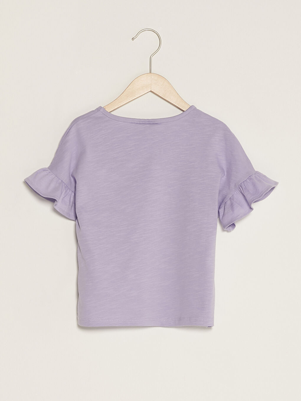 Crew Neck Basic Short Sleeve Girls' T-Shirt-1