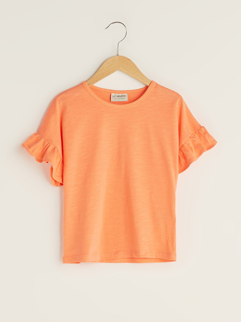 Футболка с круглым вырезом, базовая, с коротким рукавом, для девочек