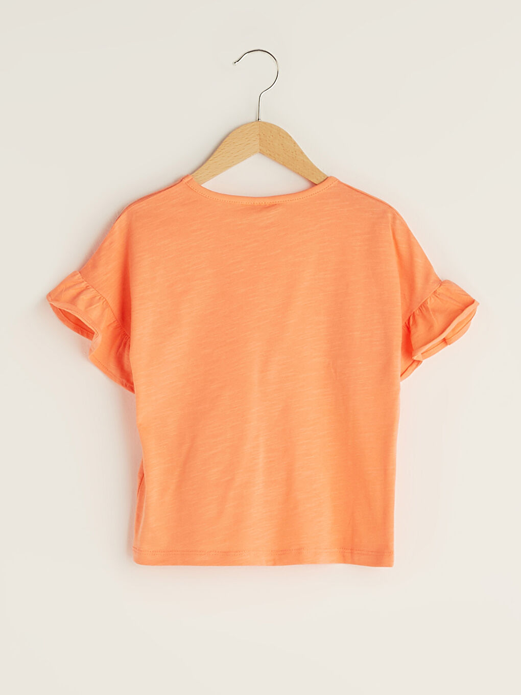 Футболка с круглым вырезом, базовая, с коротким рукавом, для девочек-1