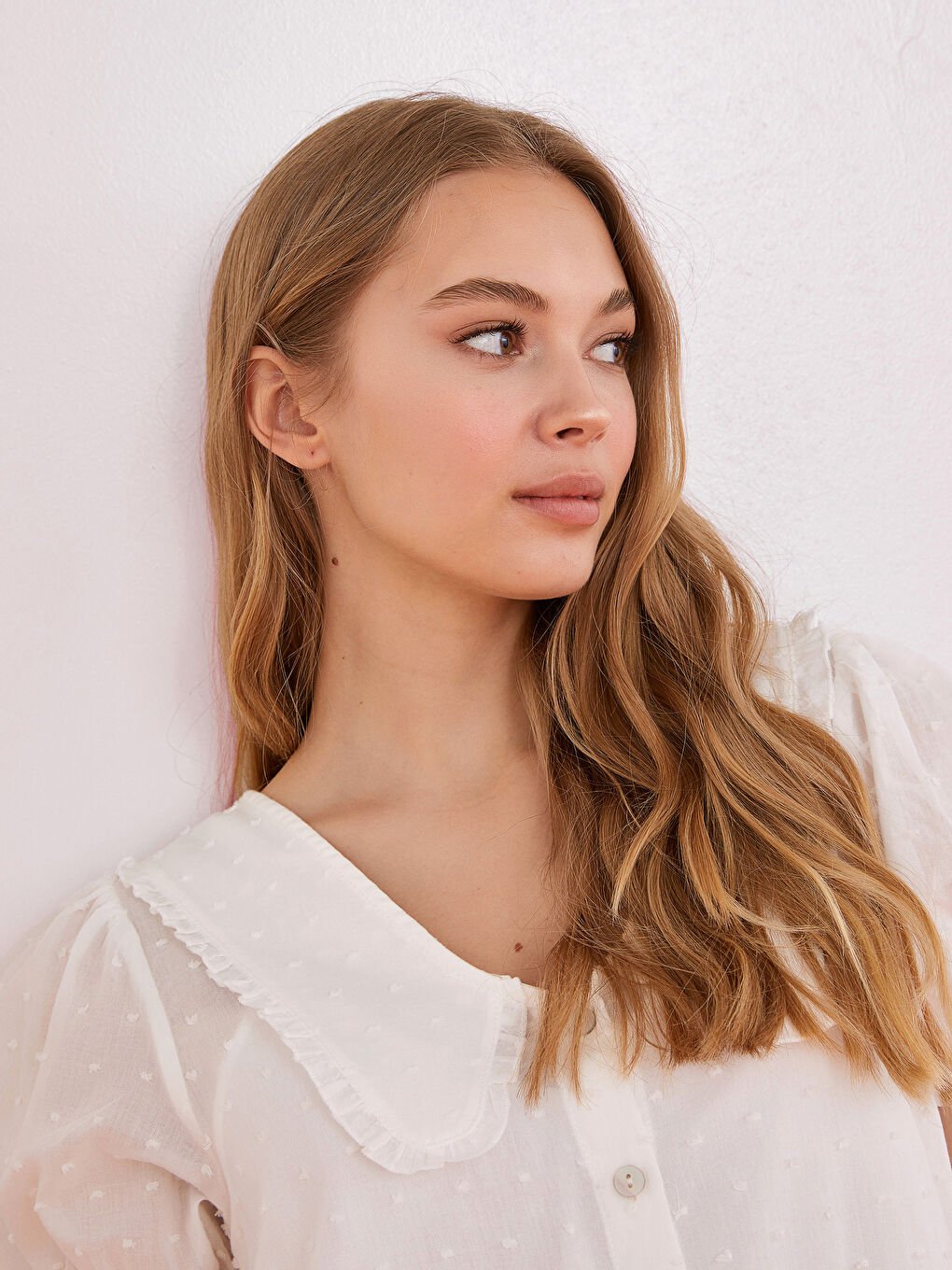 Robe Femme Tissu Tissé Imprimé Manches Courtes Col Claudine-5