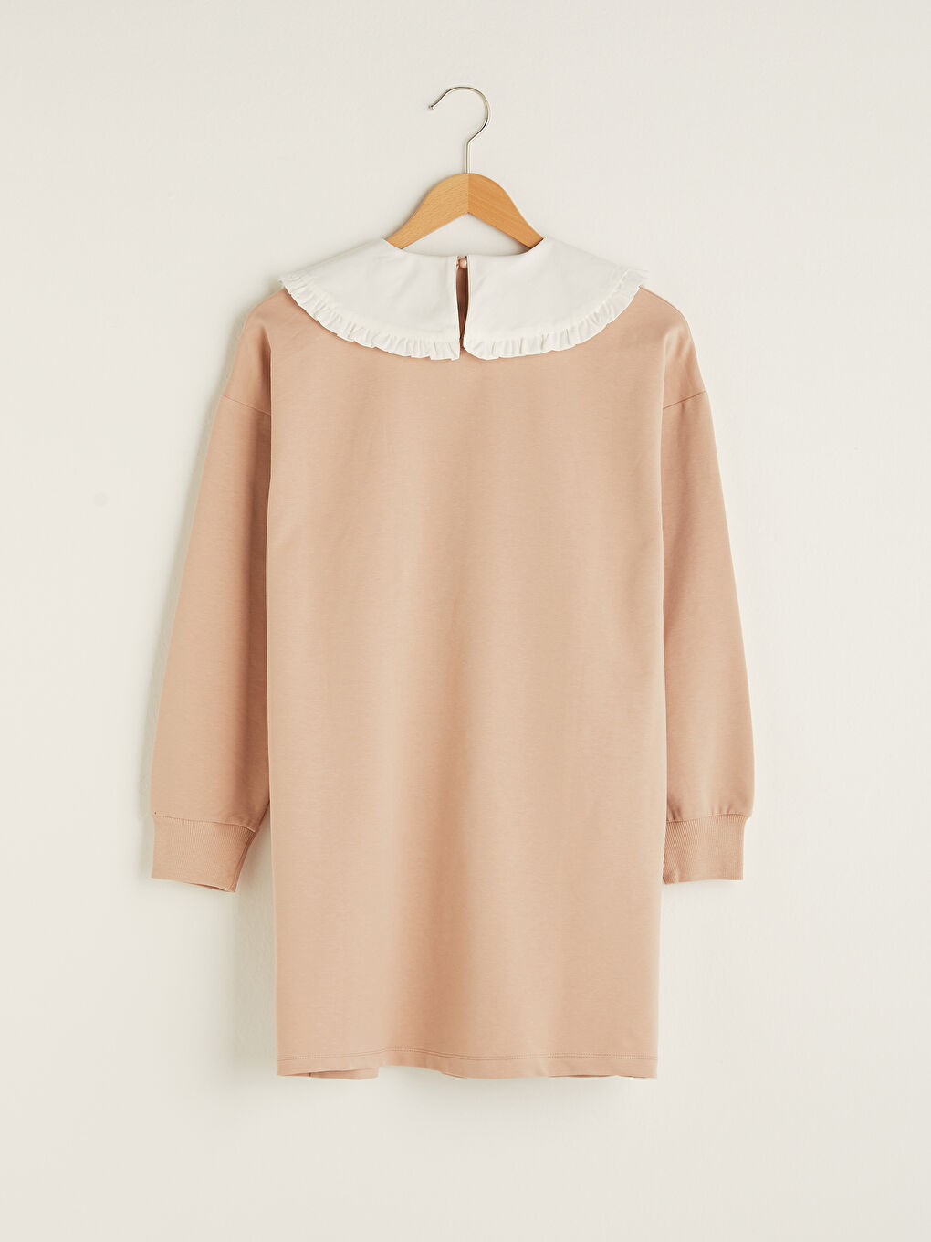 Tunică tip hanorac pentru Femei cu Guler Baby, Mânecă Lungă, Croială Dreaptă-6