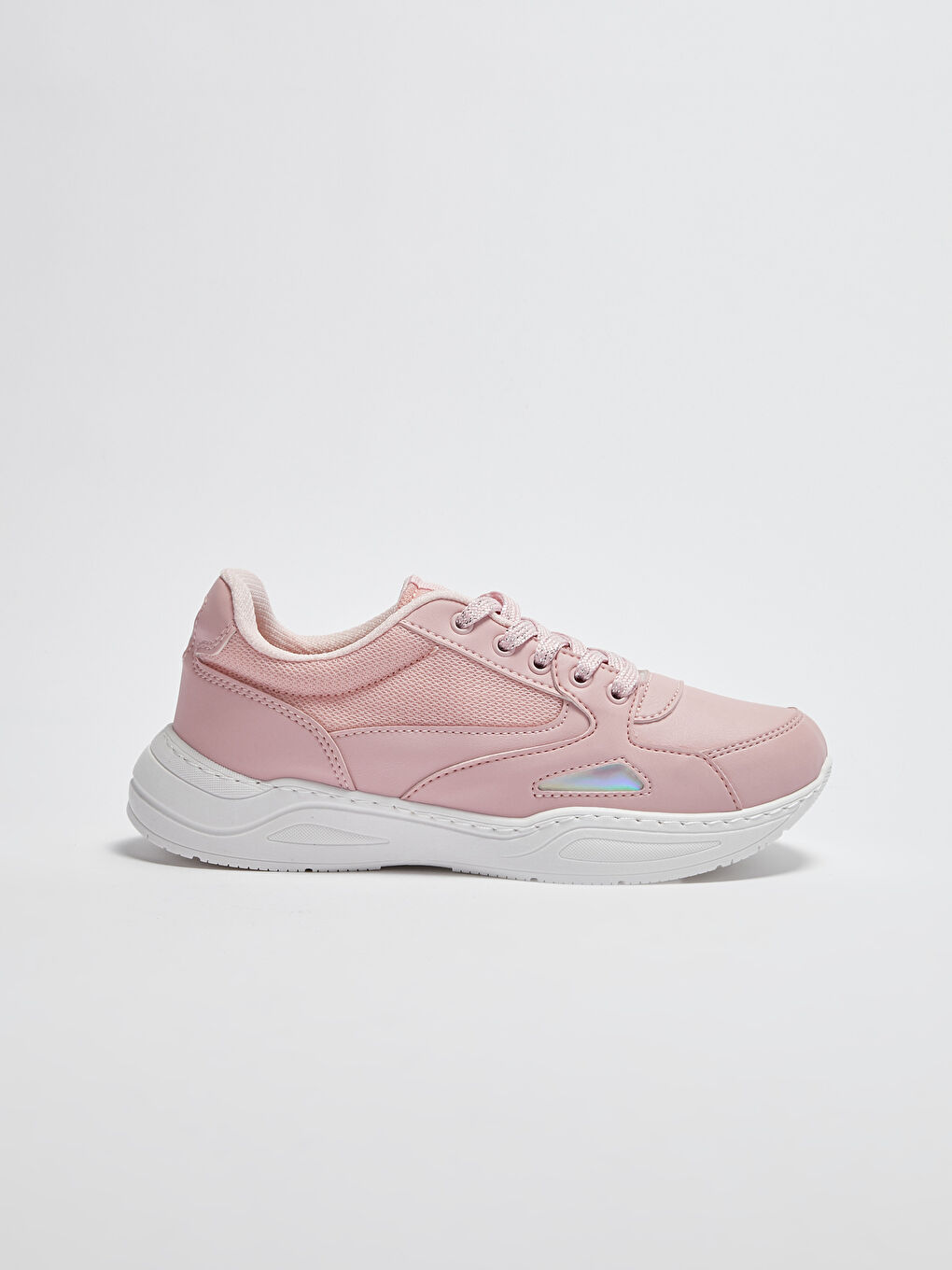 Pembe File Detaylı Kız Çocuk Aktif Spor Ayakkabı-1