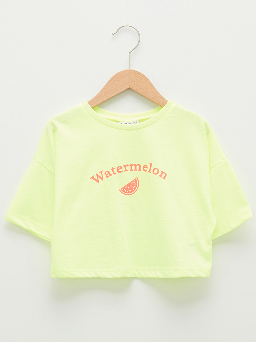 Футболка для дівчаток з круглим вирізом горловини, з принтом, короткий рукав