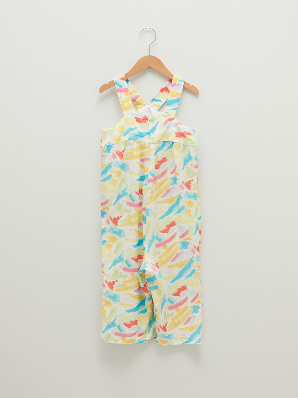 LC WAIKIKI Combinaison Fille en Viscose à Fines Bretelles Imprimée -S1J470Z4-LU7