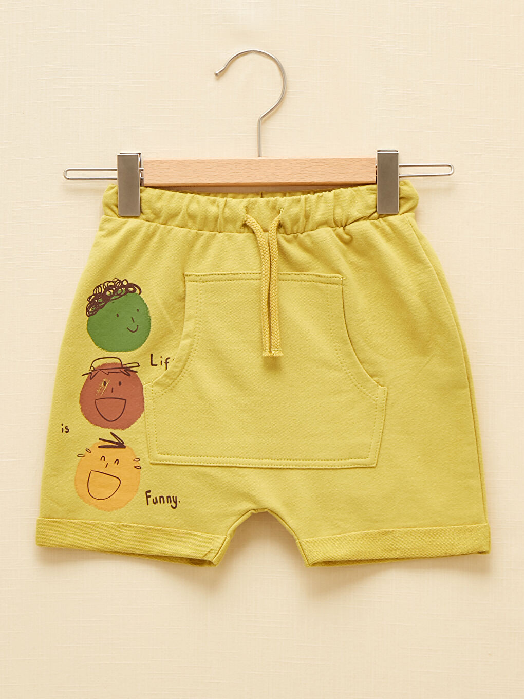 LCW baby Elasticated Waist Printed Baby Boys' Shorts -S1J572Z1-FFX