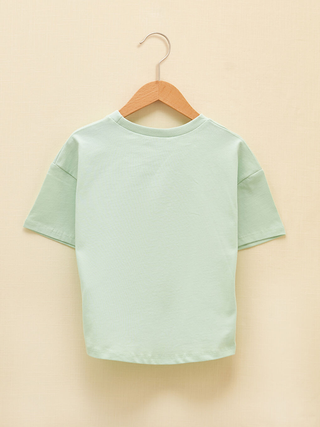 Crew Neck Printed Short Sleeve Girls' T-Shirt-1