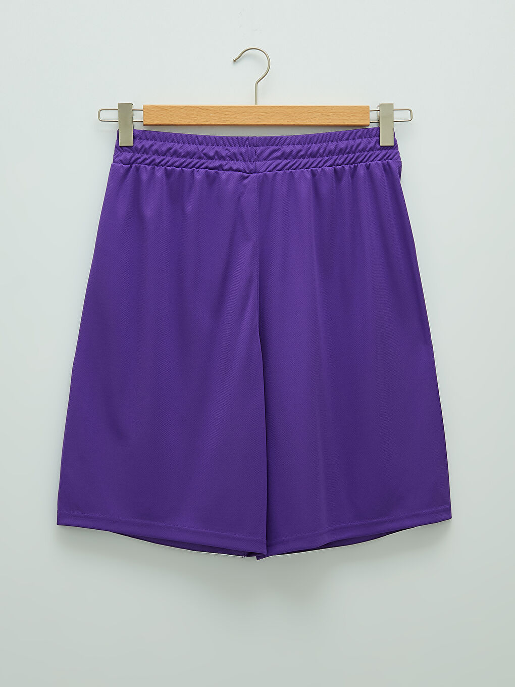 Mor Standart Kalıp Baskılı Aktif Spor Erkek Şort-6