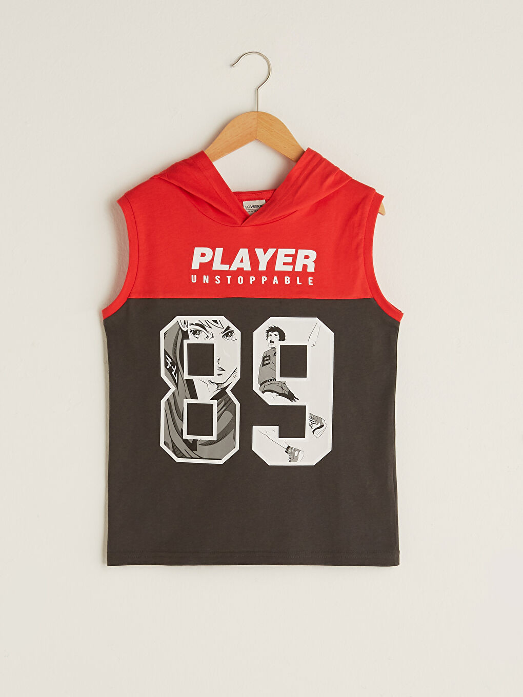 قميص داخلي بدون أكمام مطبوع بكابوش للأولاد