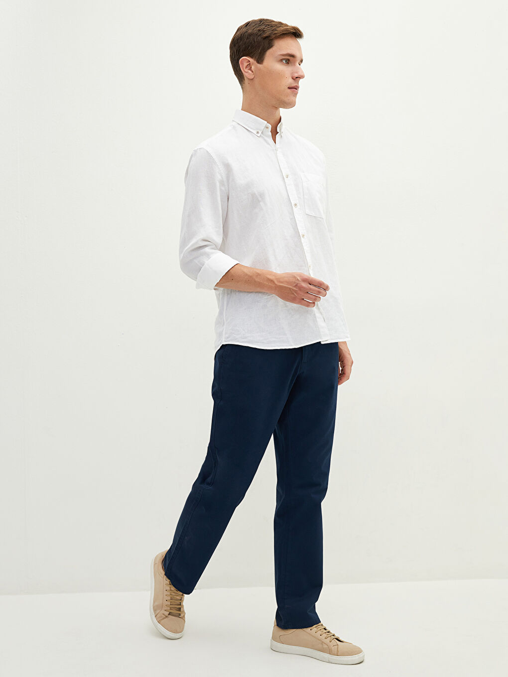 Normal Fit Men's Chino Trousers-2