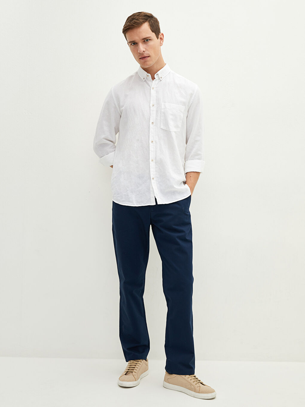 Normal Fit Men's Chino Trousers-1