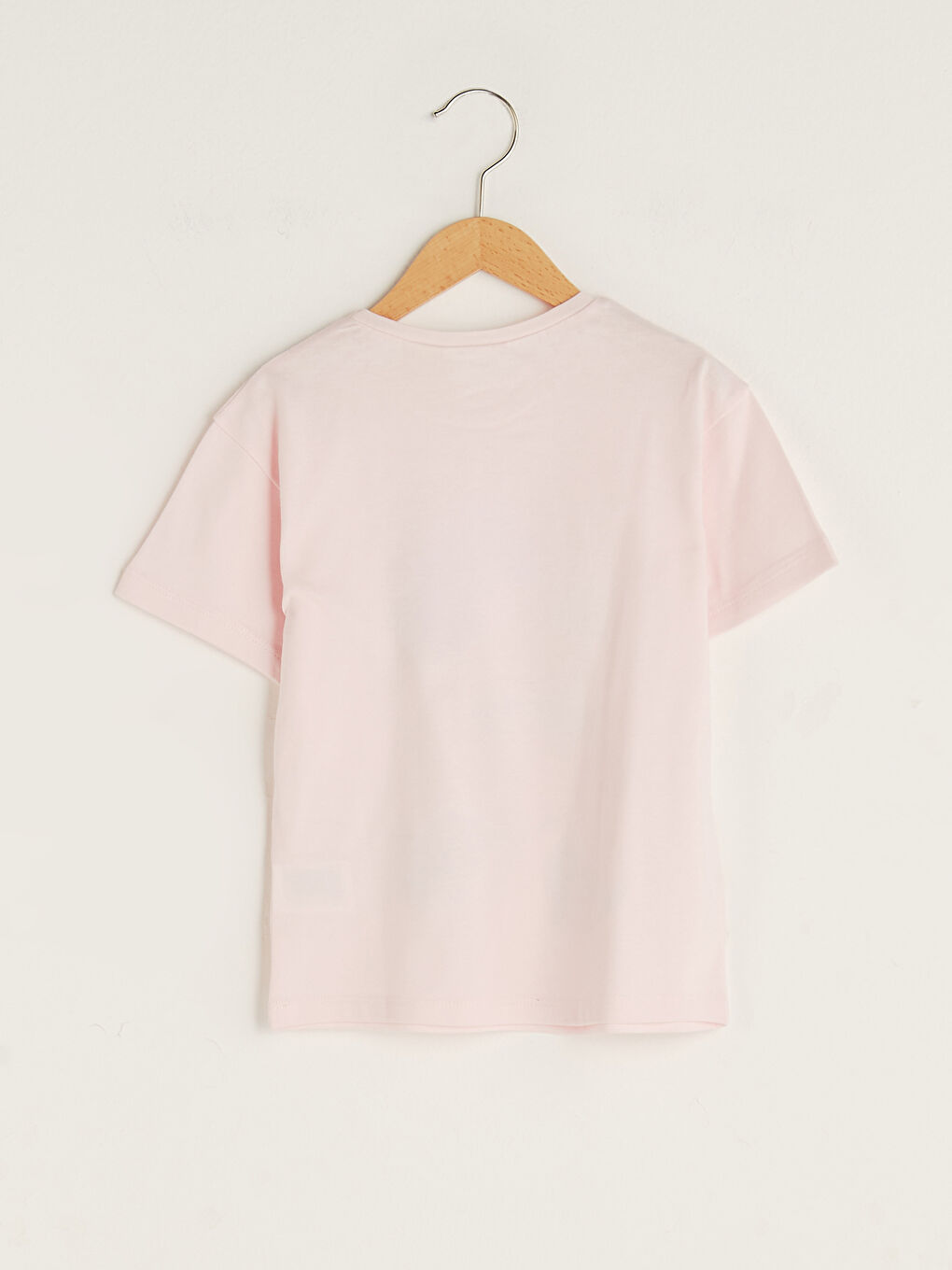 Crew Neck Minnie Mouse Printed Short Sleeve Girls' T-Shirt-1