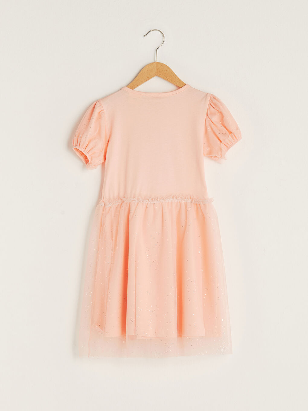 Crew Neck Minnie Mouse Printed Short Sleeve Girls' Dress-1