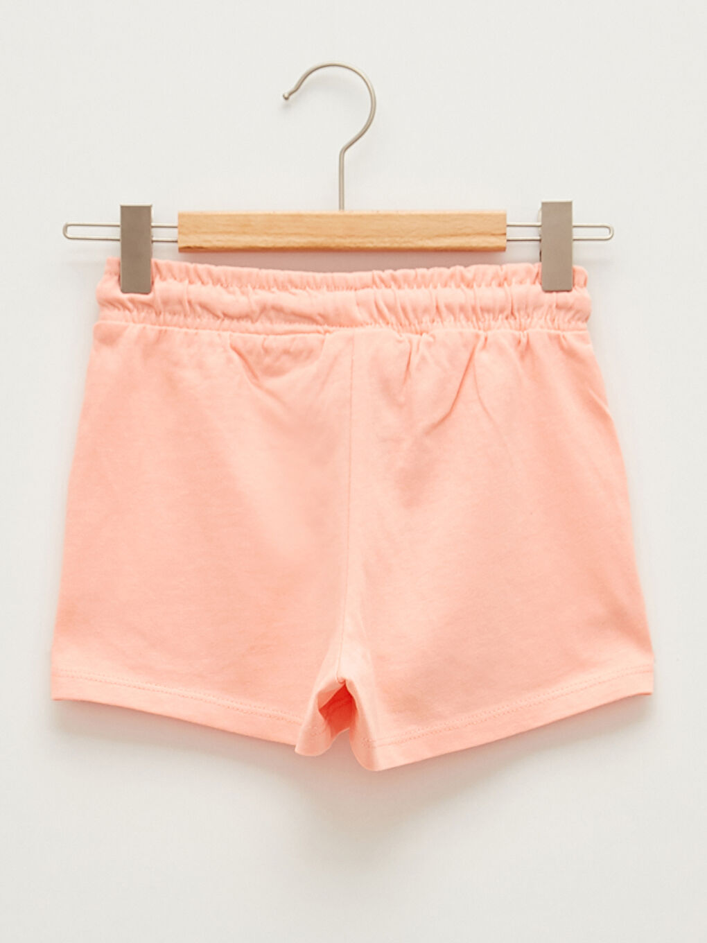 Pembe Beli Lastikli Minnie Mouse Baskılı Kız Çocuk Şort-1