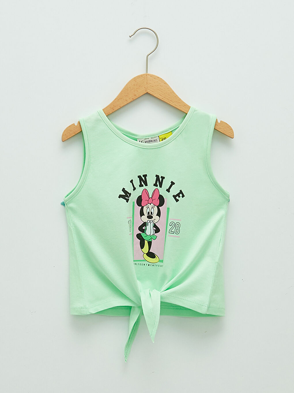 Crew Neck Minnie Mouse Printed Cotton Girls Athlete