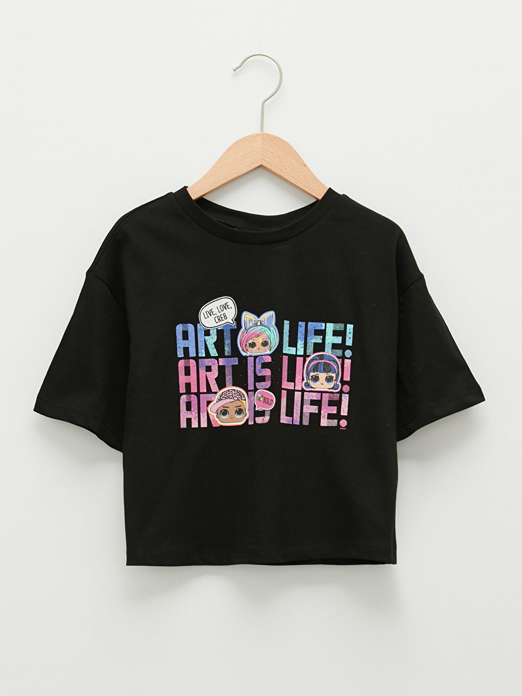 Rundhalsausschnitt LOL Surprise OMG Lizenz Kurzarm Mädchen T-Shirt