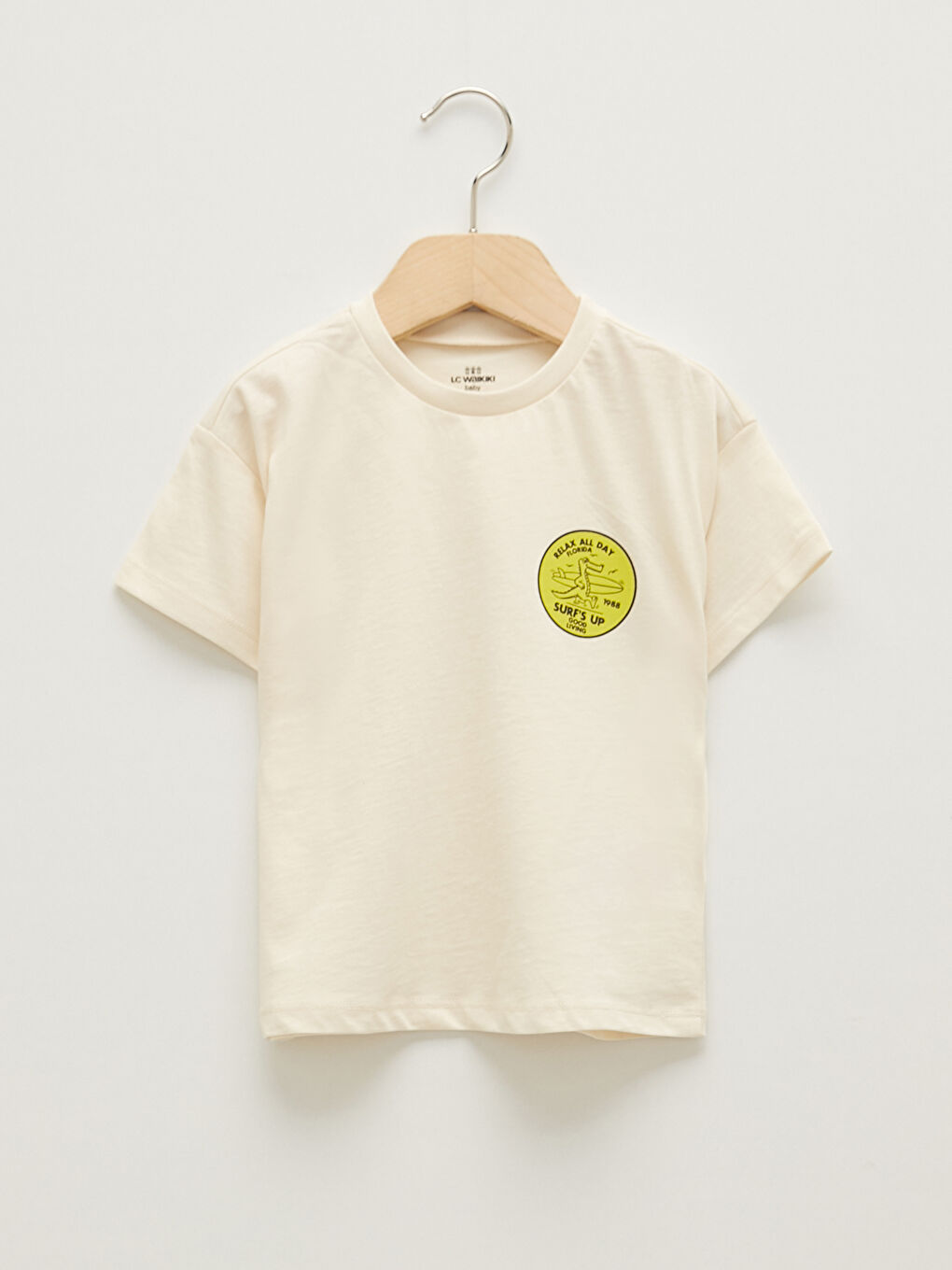 Crew Neck Short Sleeve Printed Baby Boy 3-Piece Suit-1