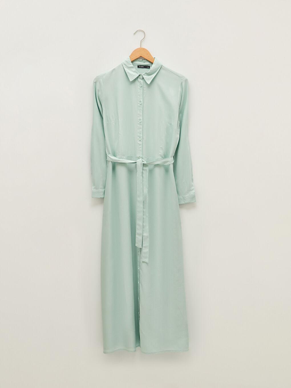 Haljina Ženska Viskoza Dugi Rukav Sa Kragnom-4