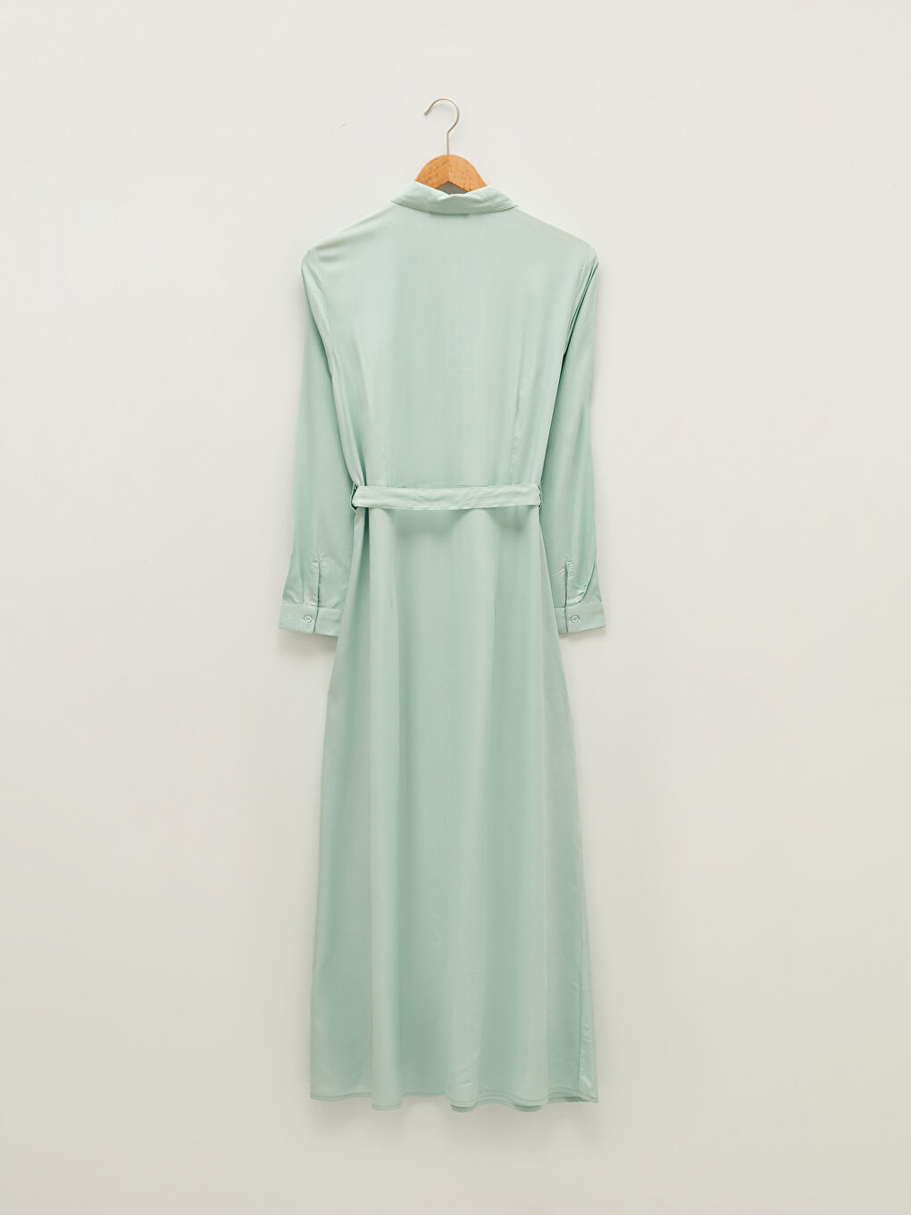 Haljina Ženska Viskoza Dugi Rukav Sa Kragnom-5