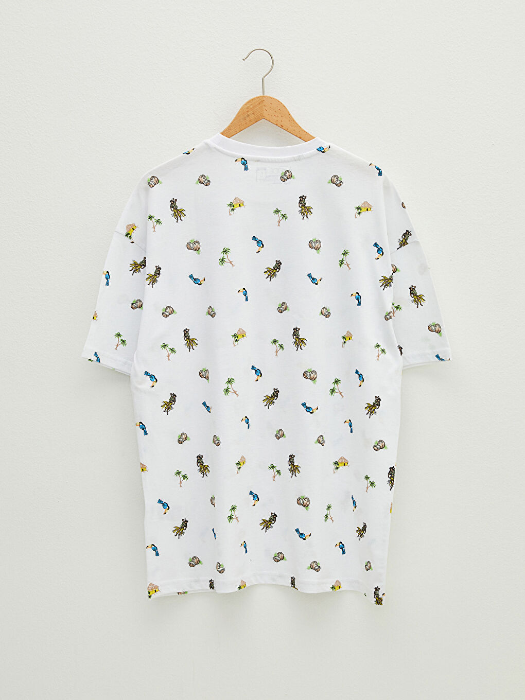 Oversize Crew Neck Short Sleeve Printed Jersey Men's T-Shirt-7