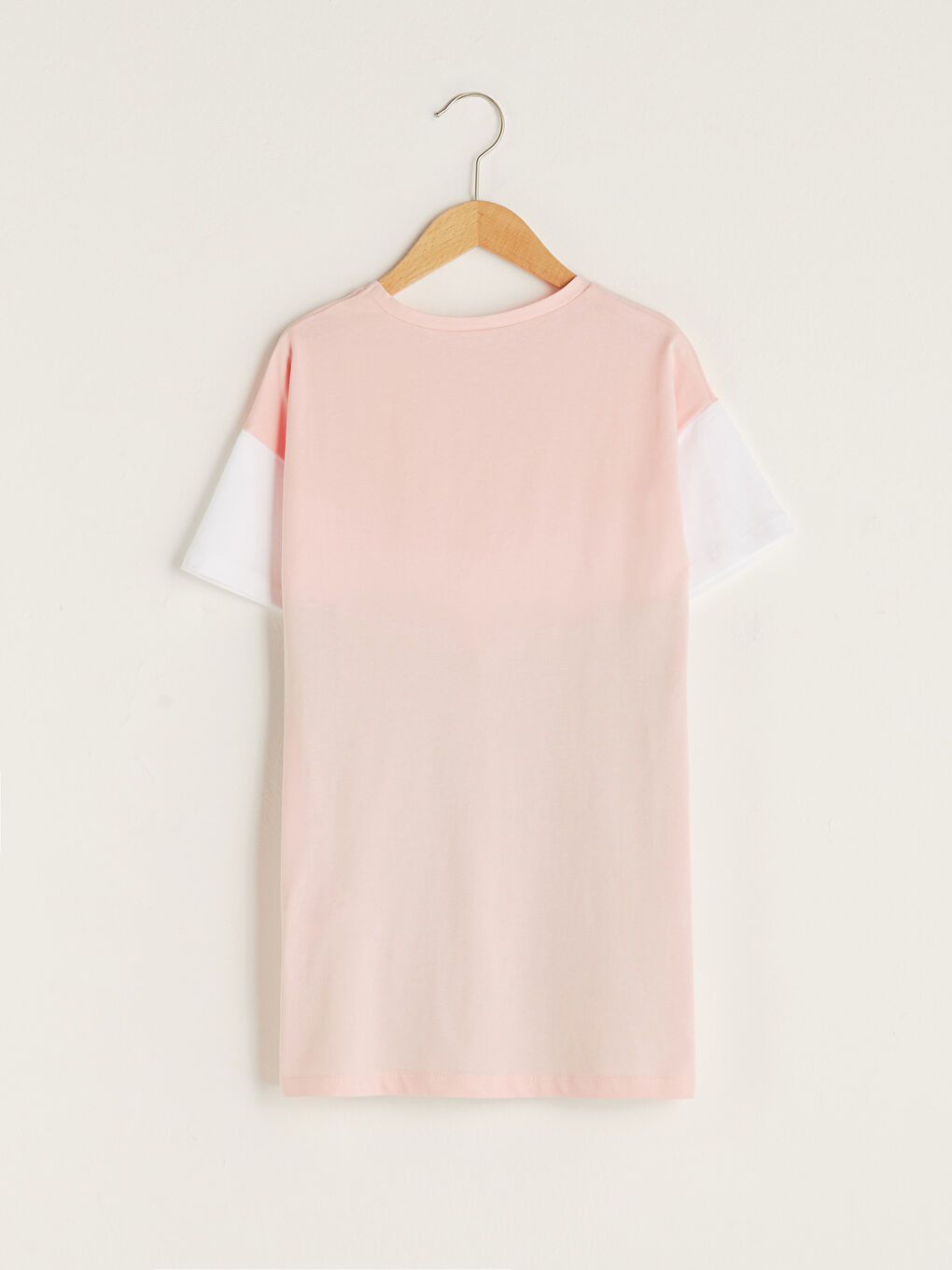 Crew Neck Printed Short Sleeve Girls' Dress-1