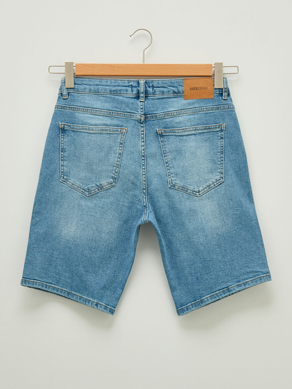 Mavi Standart Kalıp Erkek Jean Şort-7